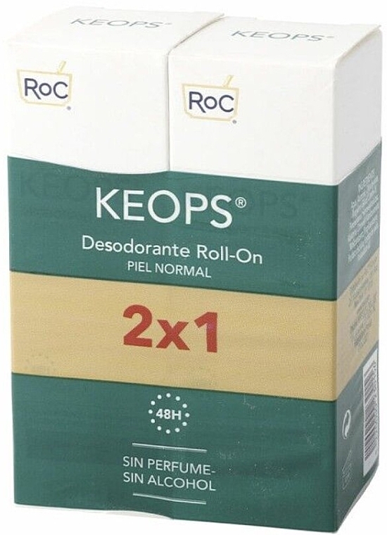 Zestaw - RoC Keops Roll-On Deodorant (deo/2 x 30 ml) — Zdjęcie N1
