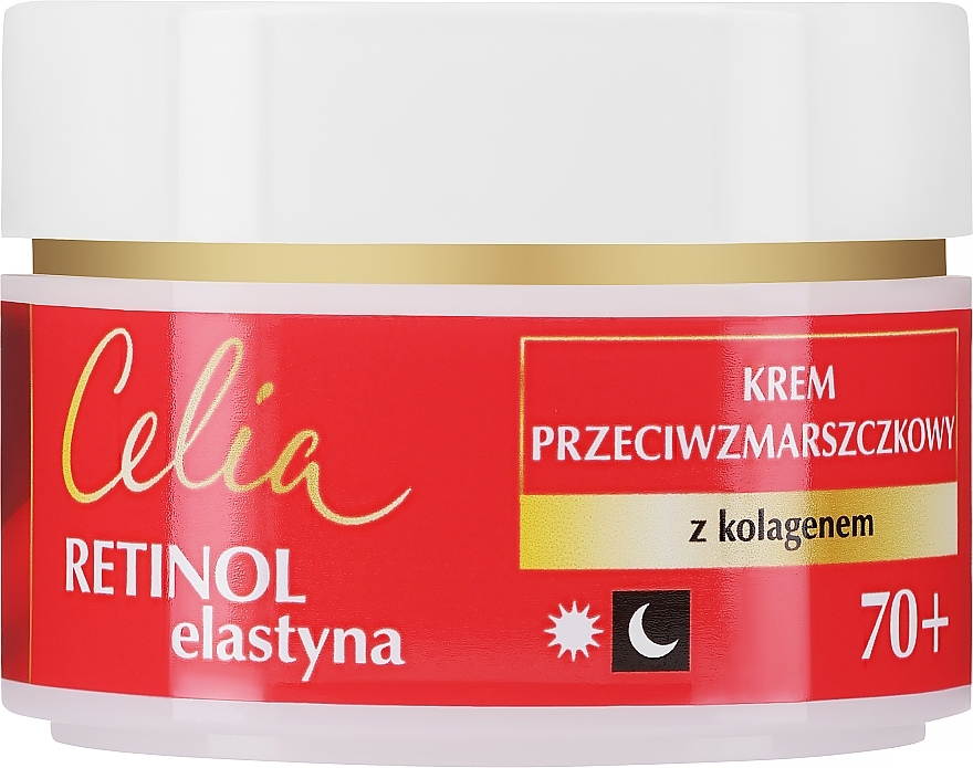 Krem przeciwzmarszczkowy z retinolem 70+ - Celia Retinol 70+ Anti-Wrinkle Day & Night Cream — Zdjęcie N2