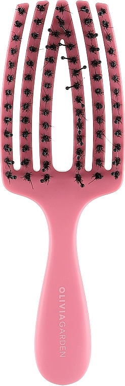 Szczotka do włosów - Olivia Garden Finger Brush Care Mini Kids Pink — Zdjęcie N2
