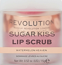 Peeling do ust Arbuz - Makeup Revolution Lip Scrub Sugar Kiss Watermelon Heaven — Zdjęcie N2