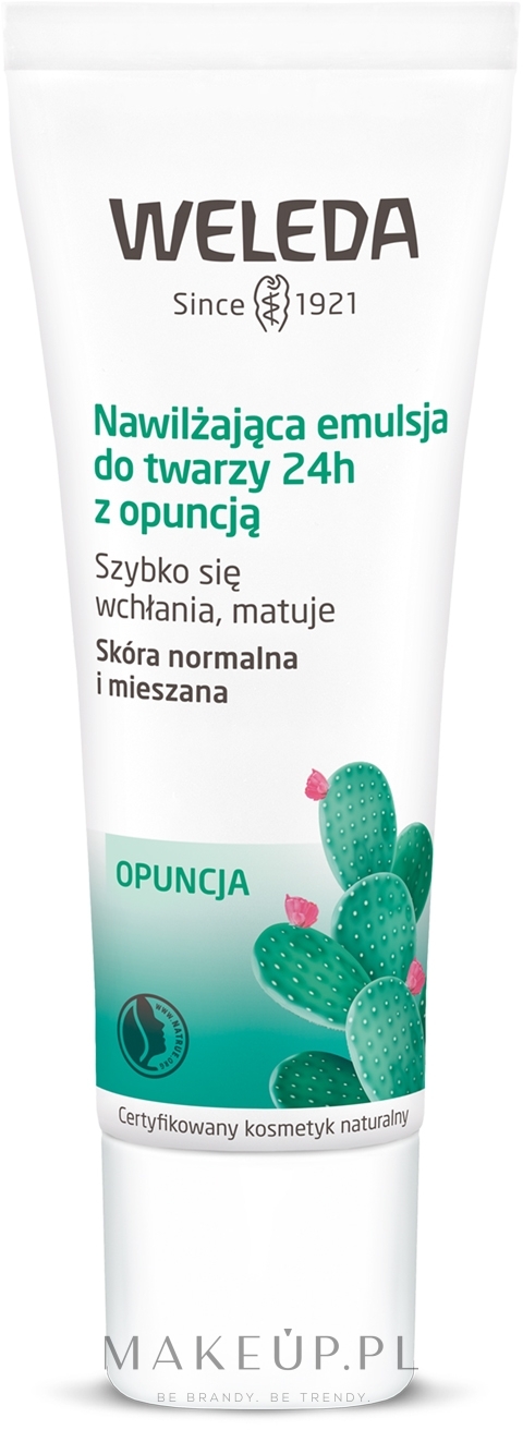 Nawilżający balsam do twarzy Opuncja - Weleda 24H Hydrating Face Lotion — Zdjęcie 30 ml
