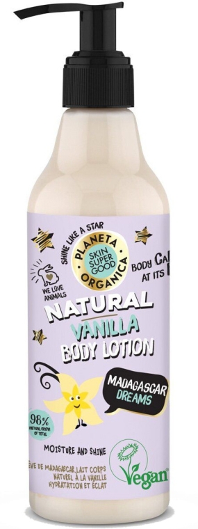 Naturalny balsam do ciała Wanilia - Planeta Organica Skin Super Good Madagascar Dreams Vanilla Body Lotion 