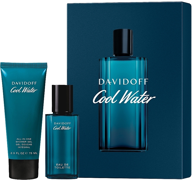 Davidoff Cool Water - Zestaw (edt/40 + sh/gel/75ml) — Zdjęcie N1