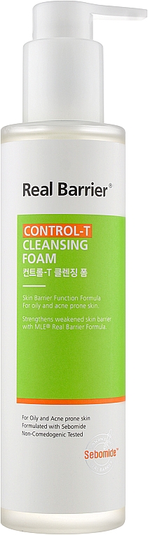 Oczyszczająca pianka do skóry tłustej - Real Barrier Control-T Cleansing Foam