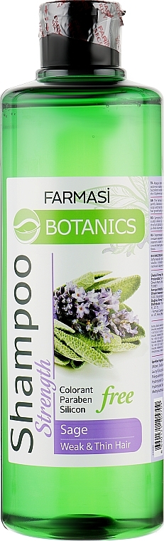 Wzmacniający szampon z ekstraktem z szałwii - Farmasi Botanics Shampoo With Sage — Zdjęcie N1