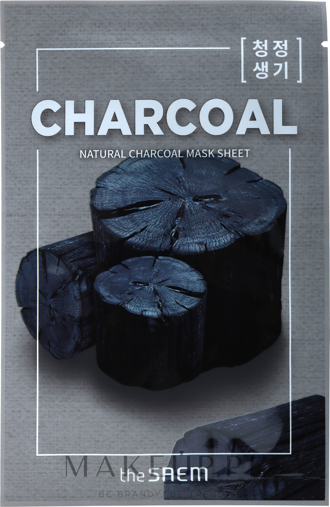 Oczyszczająca maska do twarzy w płachcie z węglem aktywnym - The Saem Natural Charcoal Mask Sheet — Zdjęcie 21 ml
