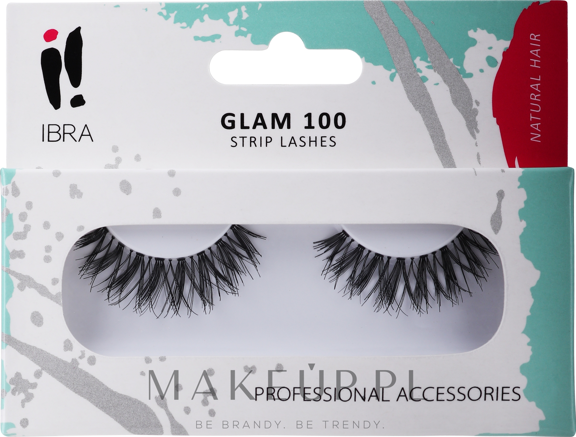 Sztuczne rzęsy - Ibra Eyelash Glam 100 — Zdjęcie 2 szt.