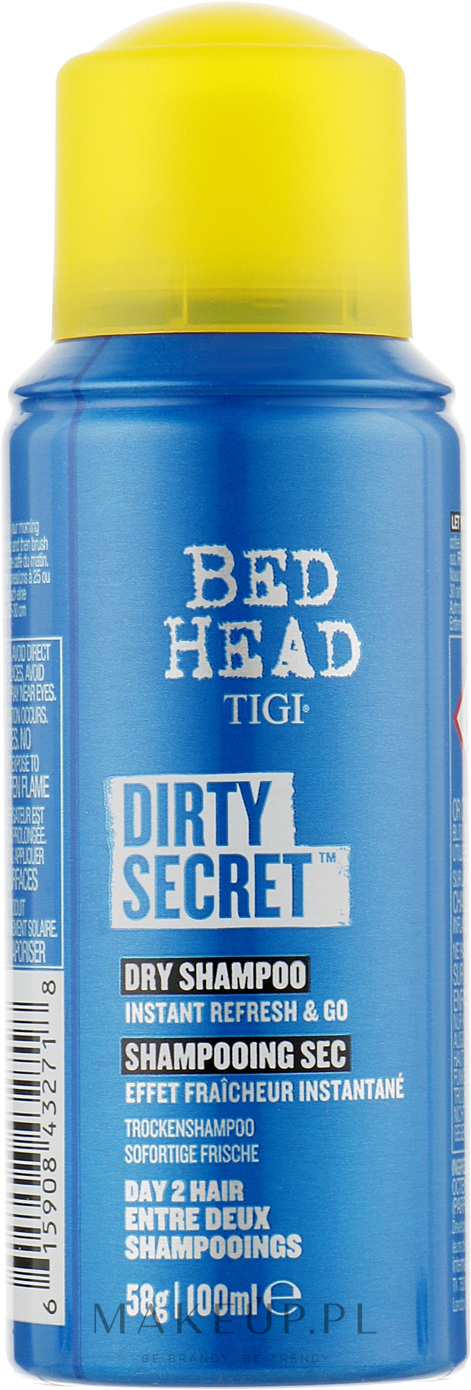 Suchy szampon do włosów - Tigi Bed Head Dirty Secret Dry Shampoo Instant Refresh & Go — Zdjęcie 100 ml