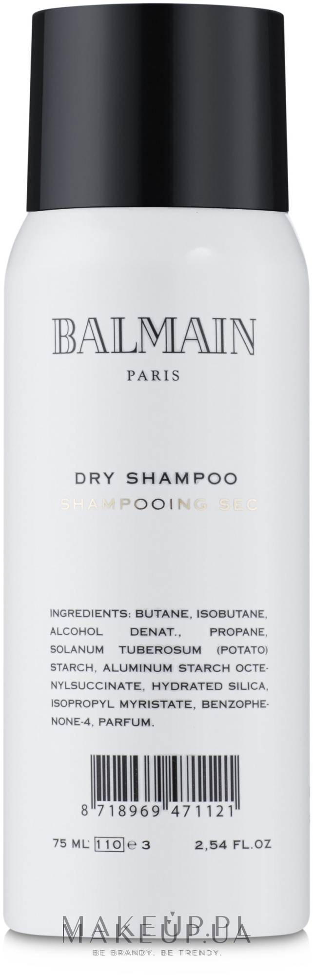 Suchy szampon do włosów - Balmain Paris Hair Couture Hair Dry Shampoo  — Zdjęcie 75 ml