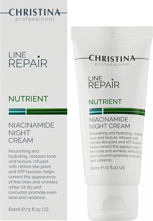 Krem do twarzy na noc z niacynamidem - Christina Line Repair Nutrient Niacinamide Night Cream — Zdjęcie N2