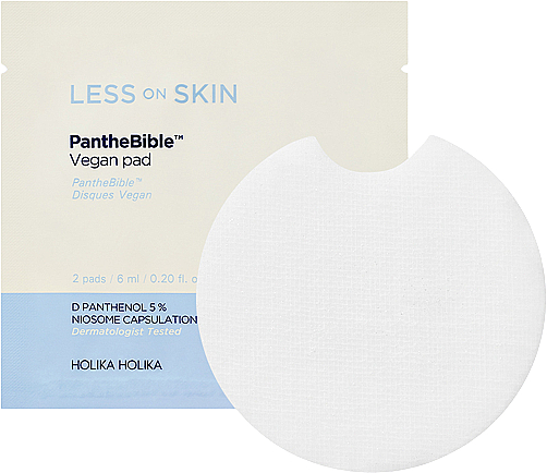 Podkładki do skóry wrażliwej - Holika Holika Less On Skin PantheBible Vegan Pad — Zdjęcie N1