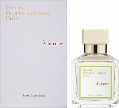 Maison Francis Kurkdjian Paris À La Rose - Woda perfumowana — Zdjęcie N2