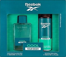 Reebok Cool Your Body Gift Set For Men - Zestaw (edt 100 ml + deo 150 ml) — Zdjęcie N1