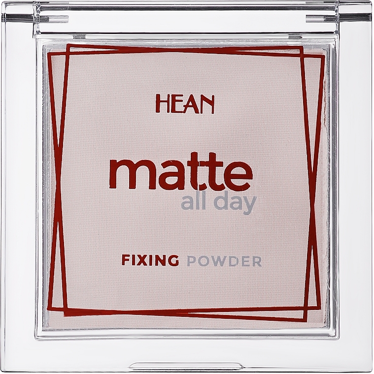 Matujący puder do twarzy - Hean Matte All Day Fixing Powder — Zdjęcie N1