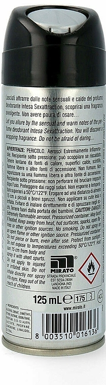 Perfumowany dezodorant w sprayu Sexatraction - Intesa Unisex Parfum Deodorant Sexatraction — фото N2