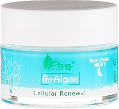 Krem anti-aging do twarzy na noc z zielonym kawiorem Efekt młodej skóry - AVA Laboratorium Bio Alga — Zdjęcie N2