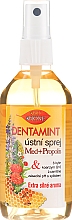 Odświeżacz do jamy ustnej z mleczkiem pszczelim i propolisem - Bione Cosmetics Dentamint Mouth Spray Honey + Propolis — Zdjęcie N3