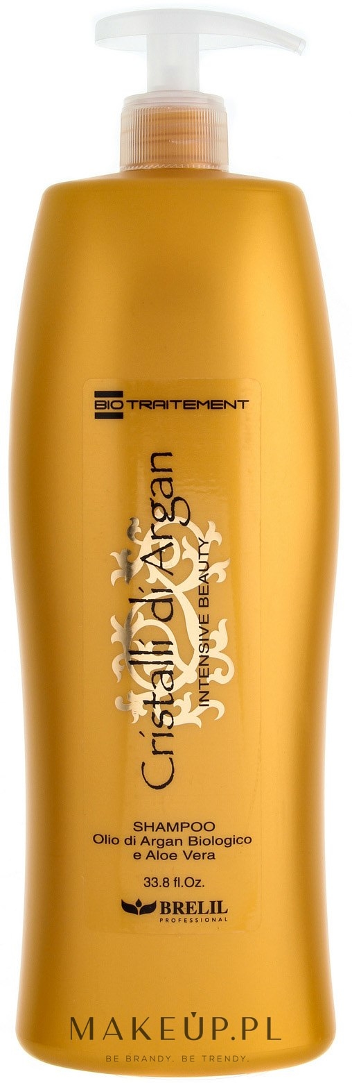Nawilżający szampon do włosów Olej arganowy i aloes - Brelil Bio Traitement Cristalli d'Argan Shampoo Intensive Beauty — Zdjęcie 1000 ml
