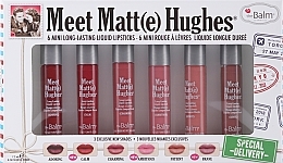 Zestaw matowych pomadek w płynie - TheBalm Meet Matt(e) Hughes® Special Delivery (lipstick/6x1,2ml) — Zdjęcie N1