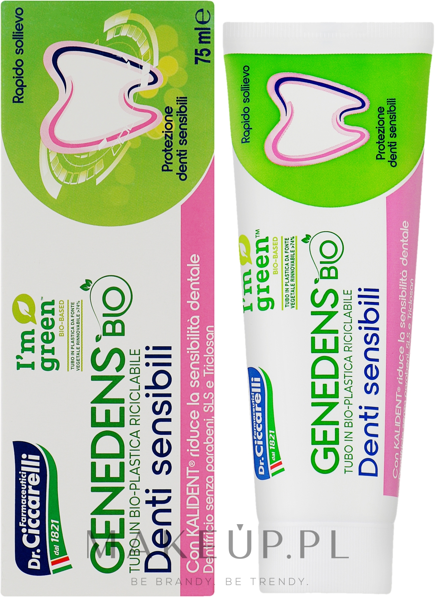 Pasta do wrażliwych zębów	 - Dr. Ciccarelli Genedens Bio Sensitive Teeth — Zdjęcie 75 ml
