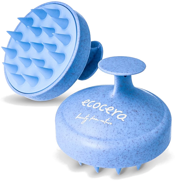 Masażer do głowy, niebieska - Ecocera Medi Scalp Massage Brush — Zdjęcie N1