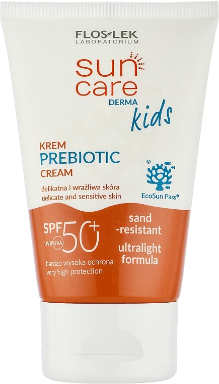 Filtr przeciwsłoneczny dla dzieci - Floslek Sun Care Derma Kids Prebiotic Cream SPF 50 — Zdjęcie N1