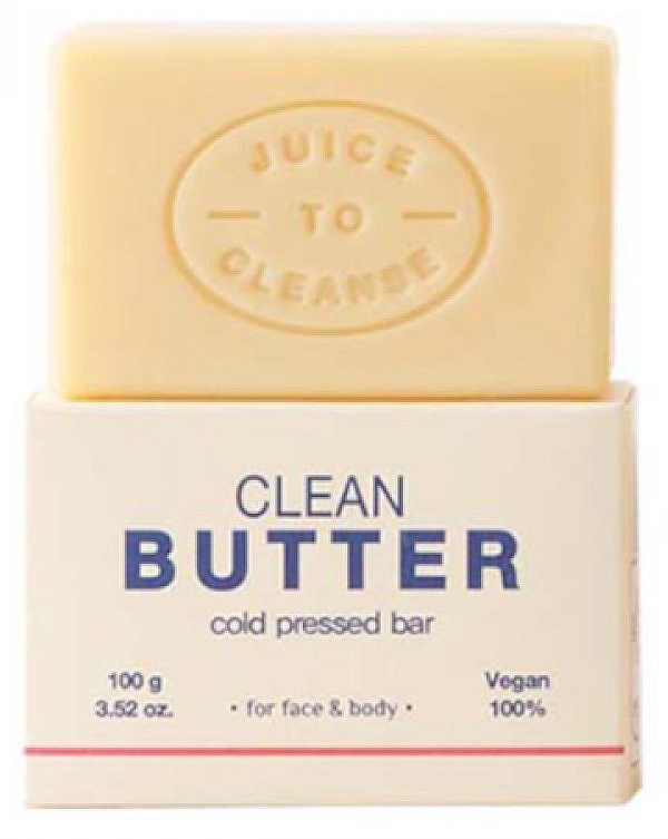 Tłoczone na zimno mydło z olejkami eterycznymi - Juice To Cleanse Clean Butter Cold Pressed Bar — Zdjęcie N2