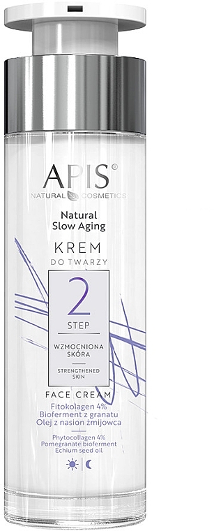 Wzmacniający krem do twarzy - APIS Professional Natural Slow Aging Step 2 Strengthened Skin Face Cream — Zdjęcie N1