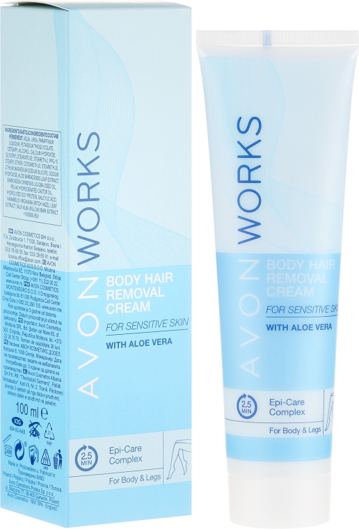Krem do depilacji ciała - Avon Works Body Hair Removal Cream — Zdjęcie N1