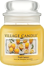 Świeca zapachowa w słoiczku Świeża cytryna - Village Candle Fresh Lemon — Zdjęcie N3