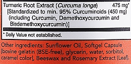 Kurkumina w kapsułkach - Now Foods Curcumin — Zdjęcie N3