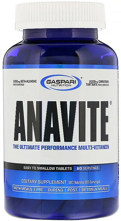 Suplement diety w tabletkach dla sportowców - Gaspari Nutrition Anavite — Zdjęcie N1