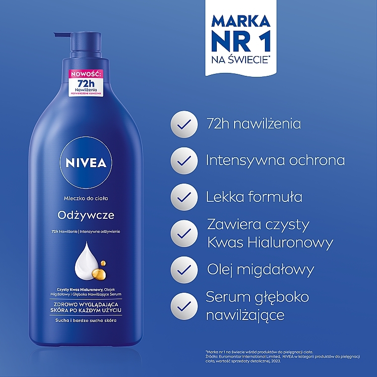 Odżywcze mleczko do ciała z pompką - NIVEA Nourishing Richly Caring Body Lotion — Zdjęcie N3