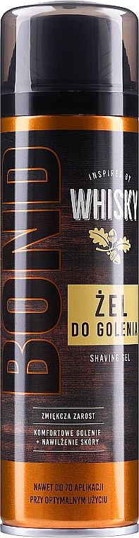 Żel do golenia - Bond Elegancki Zapach Tytoń Whisky Cedr  — Zdjęcie N2
