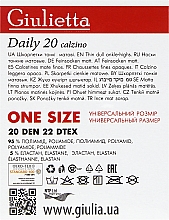 Skarpetki Daily 20 Calzino, dla kobiet, visone - Giulietta — Zdjęcie N2