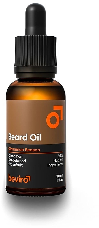 Olejek do brody - Beviro Beard Oil Cinnamon Season — Zdjęcie N1