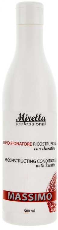 Regenerująca ożywka z keratyną - Mirella Hair Care Reconstructing Conditioner — Zdjęcie N1