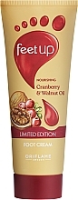 Kup Odżywczy krem do stóp z żurawiną i olejem z orzechów włoskich - Oriflame Feet Up Moisturising Cranberry And Walnut Oil Foot Cream Limited Edition