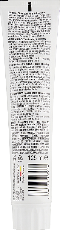 Wybielająca pasta do zębów - Emaldent Whitening Toothpaste — Zdjęcie N2