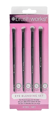 Zestaw pędzli do makijażu, 4 szt. - Brushworks Eye Blending Set — Zdjęcie N1