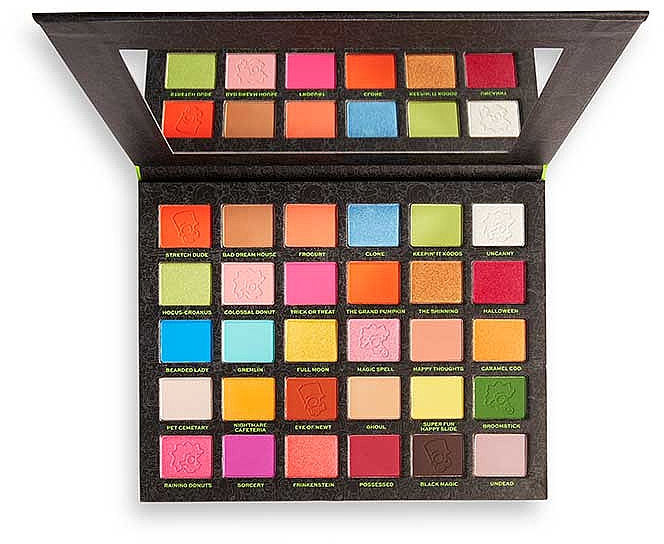 Paleta cieni do powiek - Makeup Revolution The Simpsons Treehouse of Horror Eyeshadow Palette Spooktacular — Zdjęcie N2