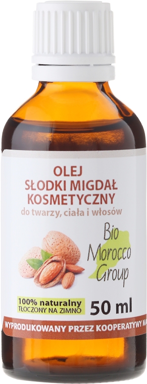 Kosmetyczny olej ze słodkich migdałów do twarzy, ciała i włosów - Efas Sweet Almond Oil — Zdjęcie N1