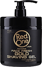 Kup Żel do golenia - Red One Professional Men Face Fresh Shaving Gel Gold