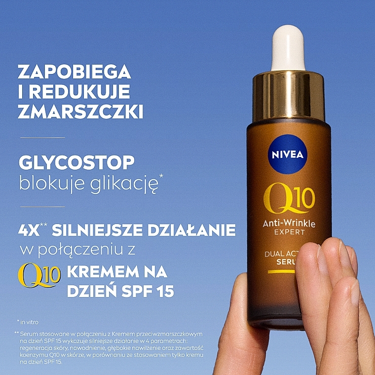 Podwójne aktywne serum przeciwzmarszczkowe z koenzymem Q10 - NIVEA Anti-Wrinkle Expert Serum — Zdjęcie N4