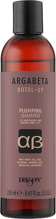 Odbudowujący szampon do włosów cienkich - Dikson Argabeta Botol Up Shampoo — Zdjęcie N1