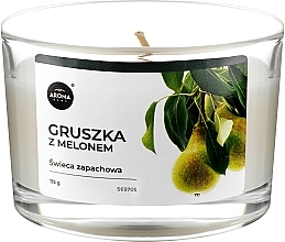 Aroma Home Basic Pear With Melon - Świeca zapachowa — Zdjęcie N1