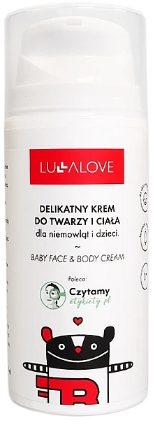 WYPRZEDAŻ Delikatny krem do twarzy i ciała dla niemowląt i dzieci - Lullalove Baby Lotion For Face & Body * — Zdjęcie N1