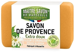 Kup Mydło w kostce do rąk Kwiat pomarańczy - Maitre Savon De Marseille Savon De Provence Orange Blossom Soap Bar