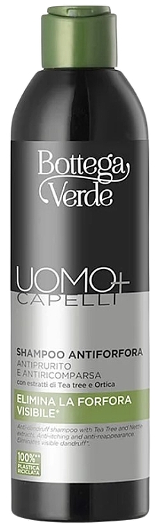 Szampon przeciwłupieżowy - Bottega Verde Uomo+ Capelli Anti-Dandruff Shampoo — Zdjęcie N1