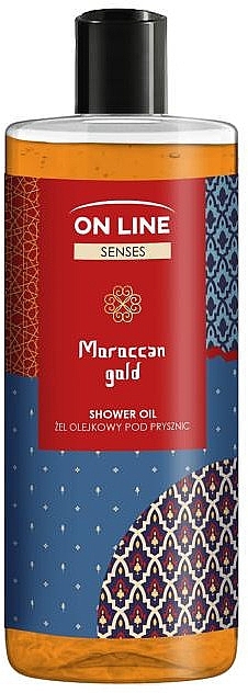 Olejek pod prysznic - On Line Senses Morrocan Gold Shower Oil — Zdjęcie N1